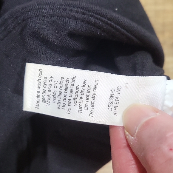 ATHLETA Black Faux Leather Tux Metro Leggings Pants with Back Pockets 456940 - Picture 12 of 13